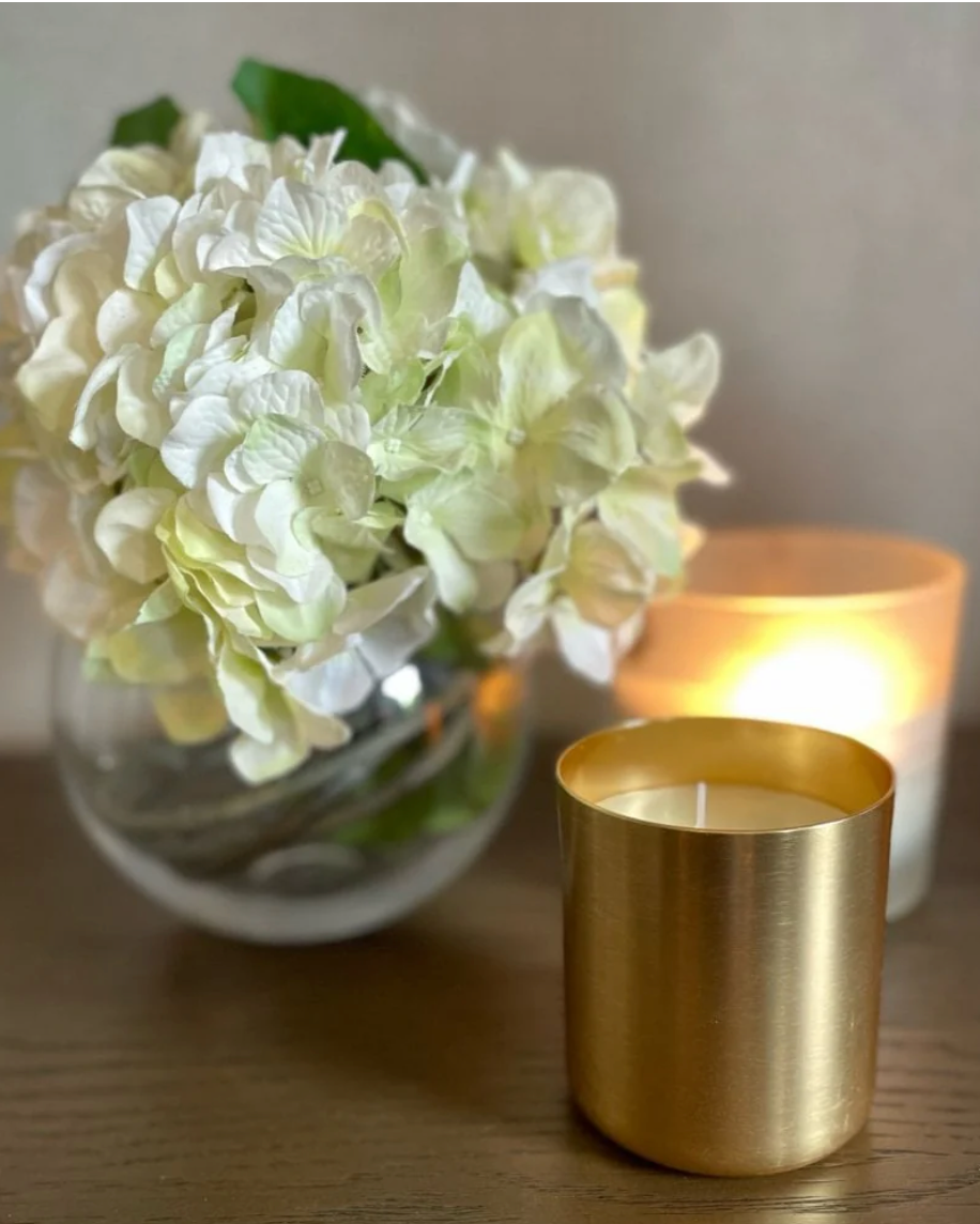 White Sandalwood Gold Candle