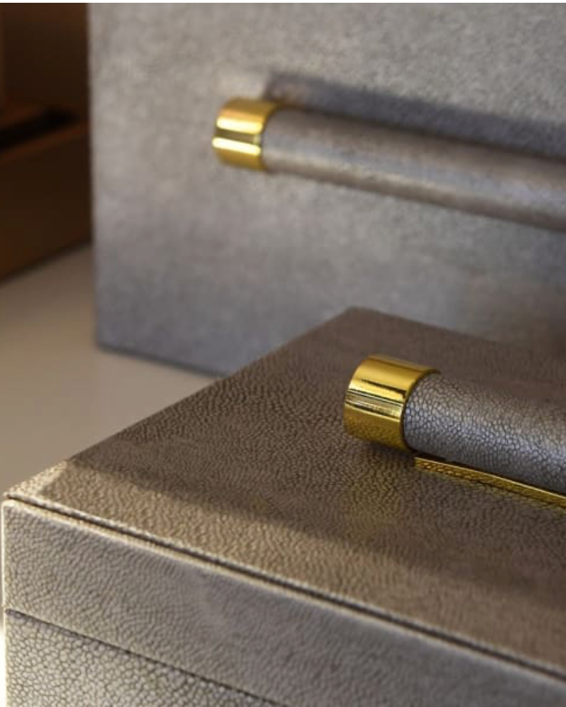 Faux Shagreen Boxes
