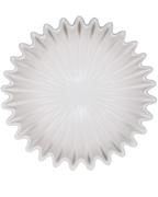 White Rippled Bowl