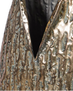 Tall Gold Effect Vase