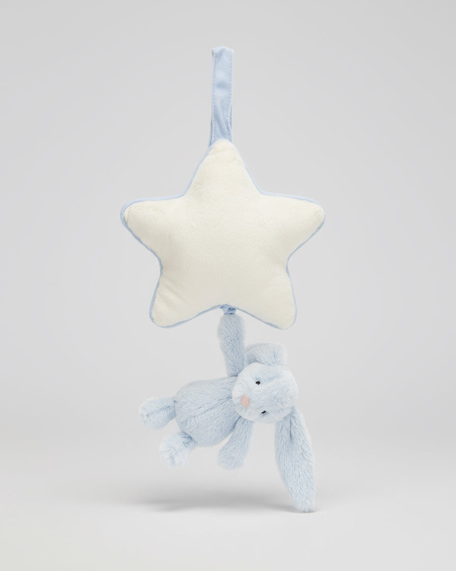 Bashful Blue Bunny Musical Pull