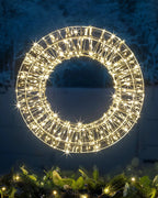 960 LED 38cm Lit Wreath