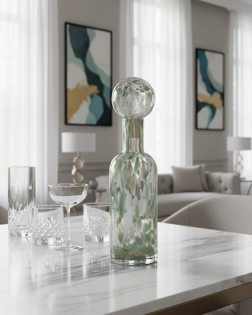 Small Pistachio Speckle Bottle