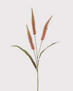 Pink Pennisetum Spray with Leaves