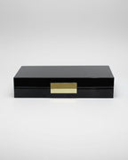 Black Lacquer Box With Gold