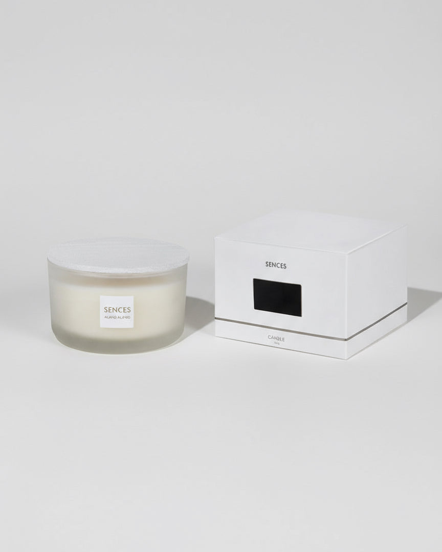 Sences White Alang Alang Lidded 4 Wick Candle