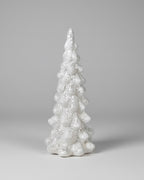 White Frosted Glass Lit Tree