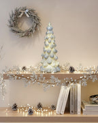 White Frosted Glass Lit Tree