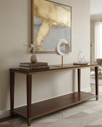 Small White Resin Twisted Hoop On Stand