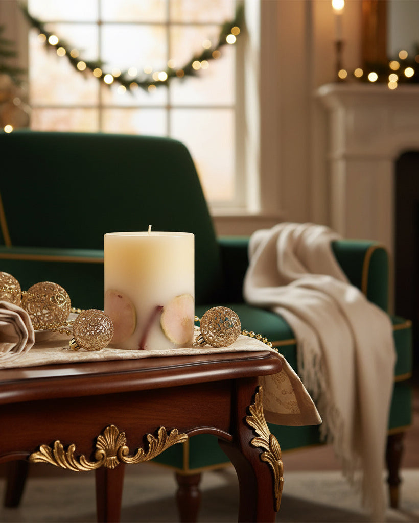 Winter Spice Pillar Candle