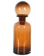 Small Amber Bottle with Ball Top