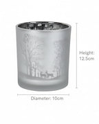 Frosted Deer and Trees T-light