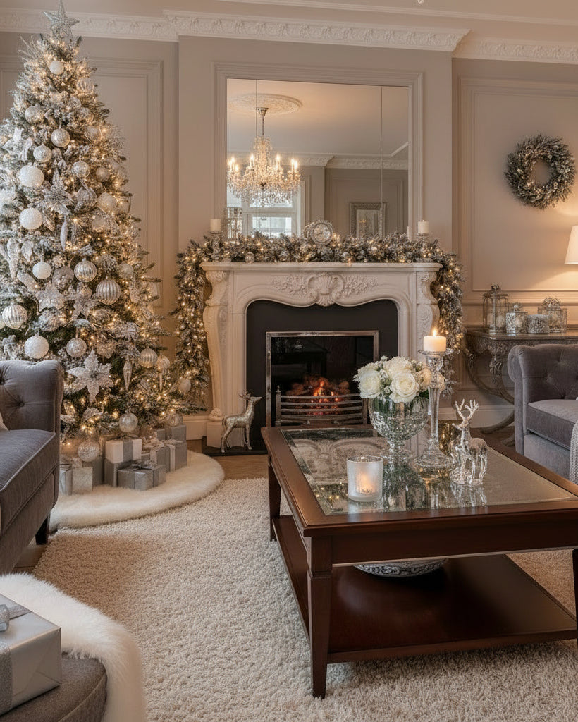 Frosted Deer and Trees T-light