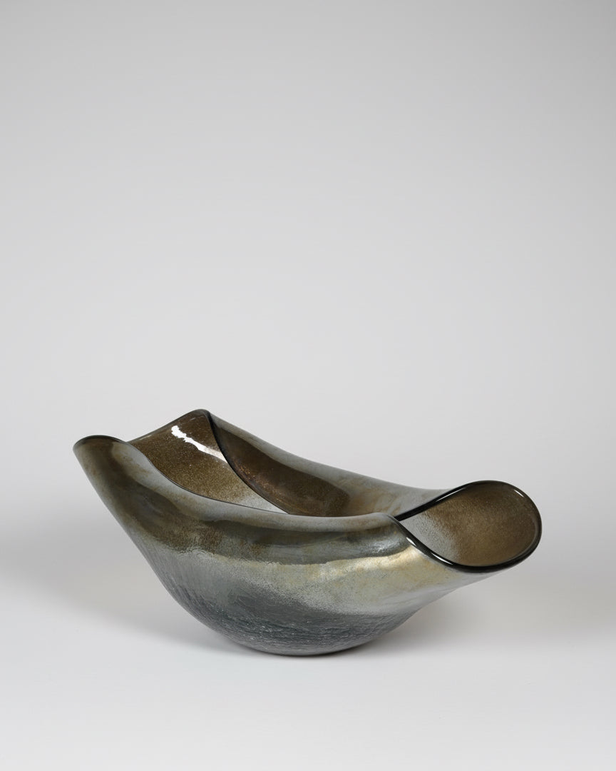 Melted Curve Glass Bowl