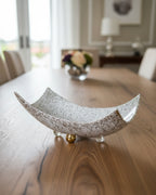 Gold Speckled Porcelain Dish