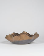 Large Wave Edge Copper Bowl
