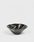 Black Fossil Deco Ceramic Bowl