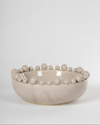 Decorative Cream Bobble Edged Bowl