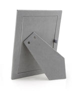 White Enamel & Silver Frame 8x10