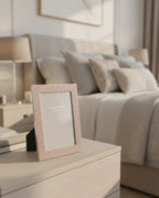 5x7 Ostrich Blush Silver Frame