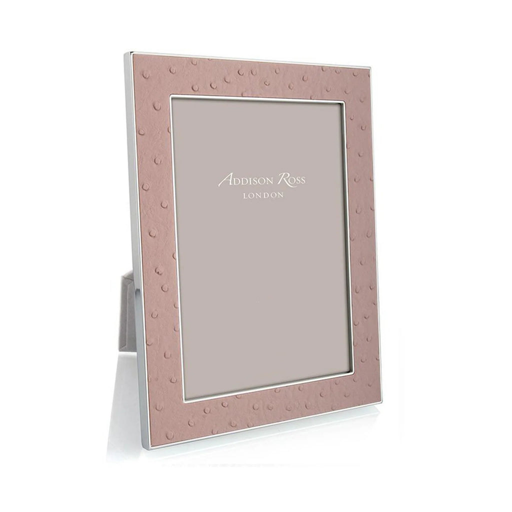 5x7 Ostrich Blush Silver Frame