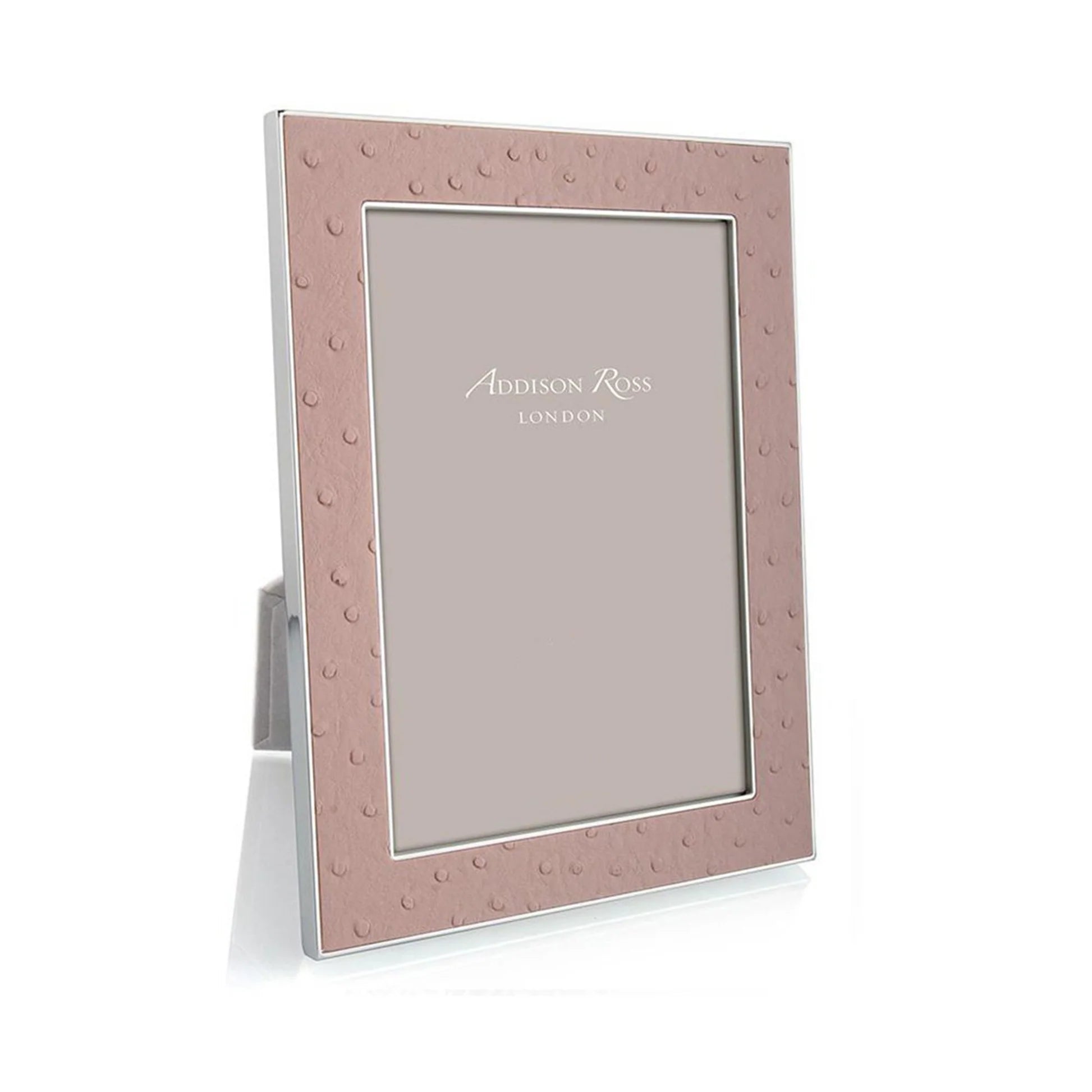 5x7 Ostrich Blush Silver Frame