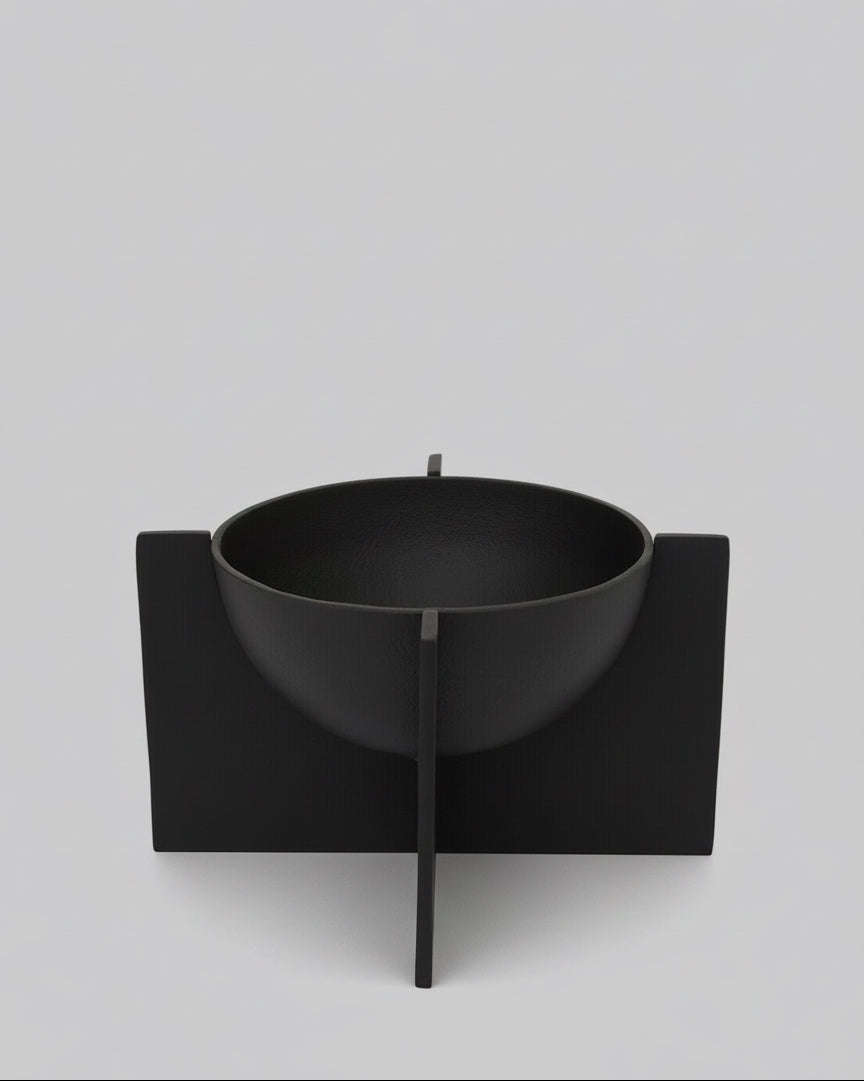 Hapax Matte Black Finish Bowl