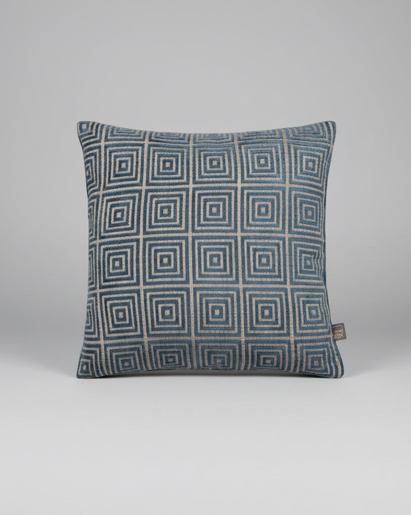 Mosaic Cushion Blue