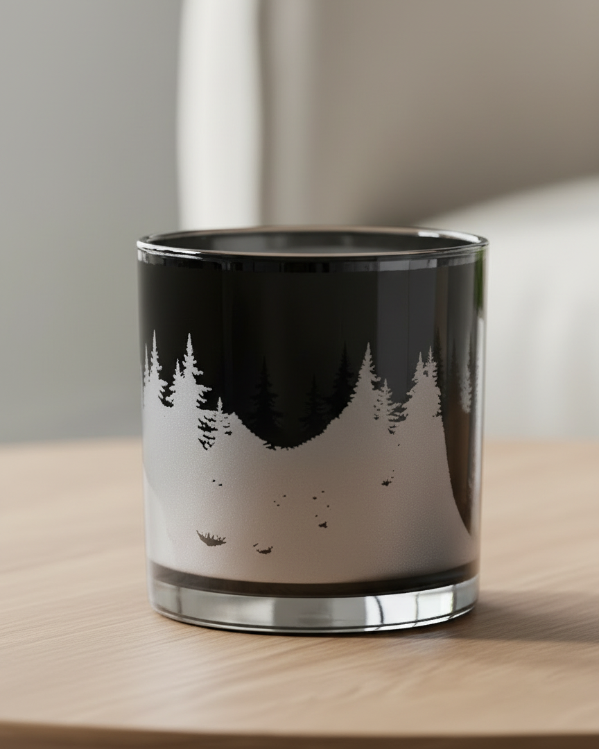 Large Dark Forest Candle Holder