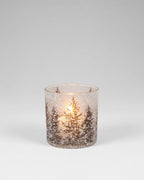 Medium Snowy Trees Candle Holder
