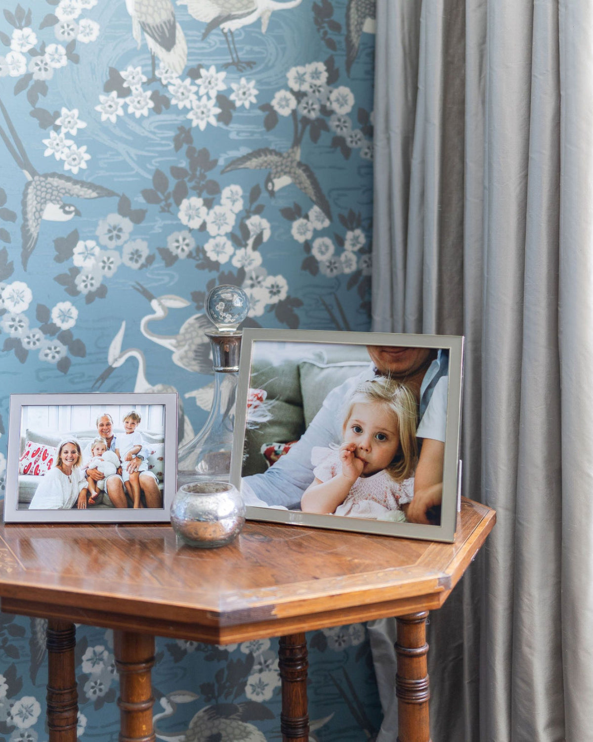 5×7 Chiffon Enamel with Silver Frame