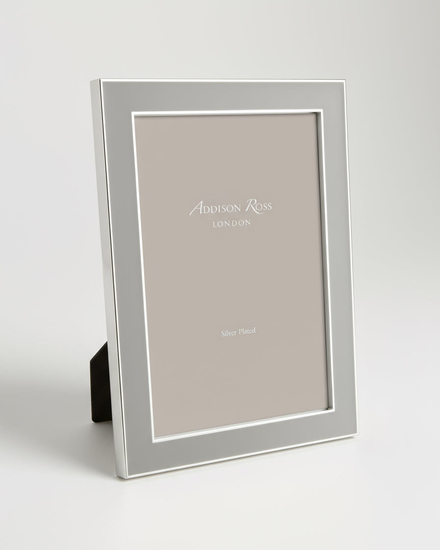5×7 Chiffon Enamel with Silver Frame