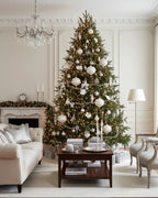 White Onion Bauble with Glitter