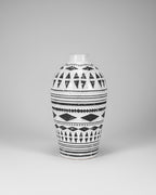Black & White Aztec Vase