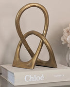 Antique Gold Loop Sculpture