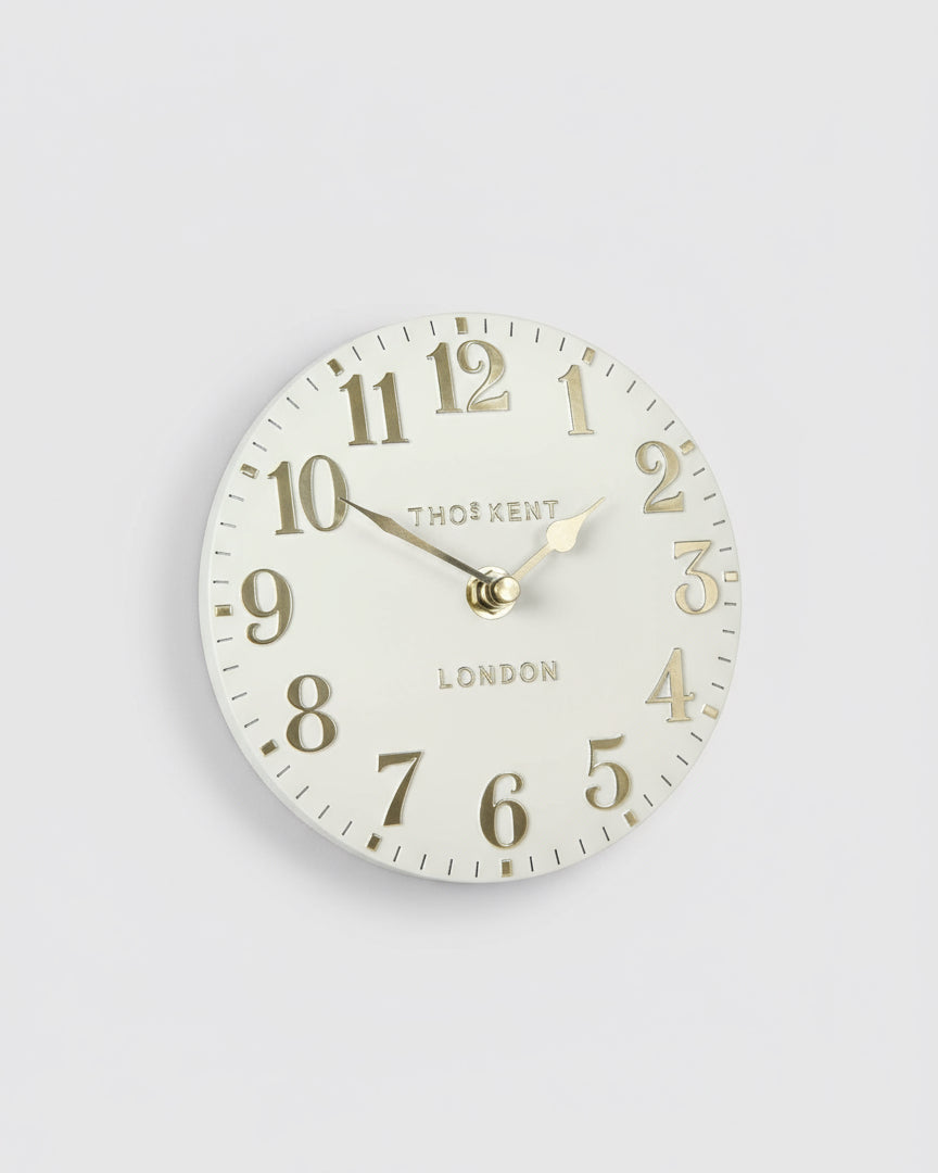 Arabic Mantel Clock Oatmeal