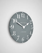 Arabic Clock Flax Blue