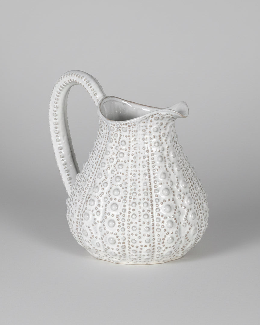 Large White Urchin Jug