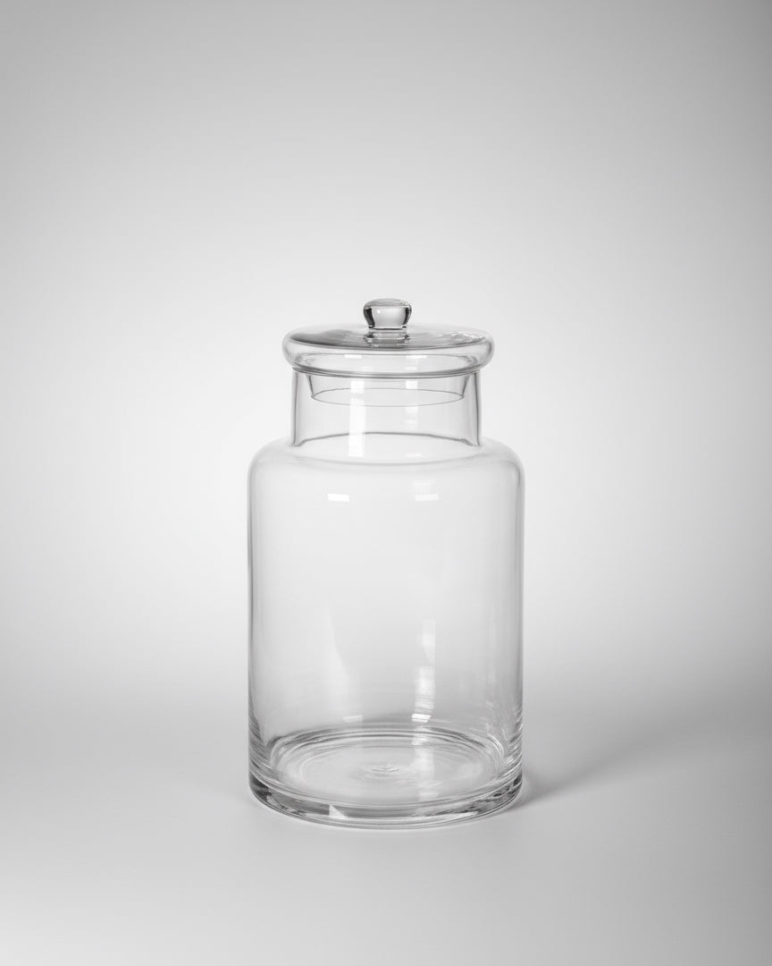Large Glass Lidded Jar