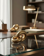 Golden Interlocking Rings Ornament