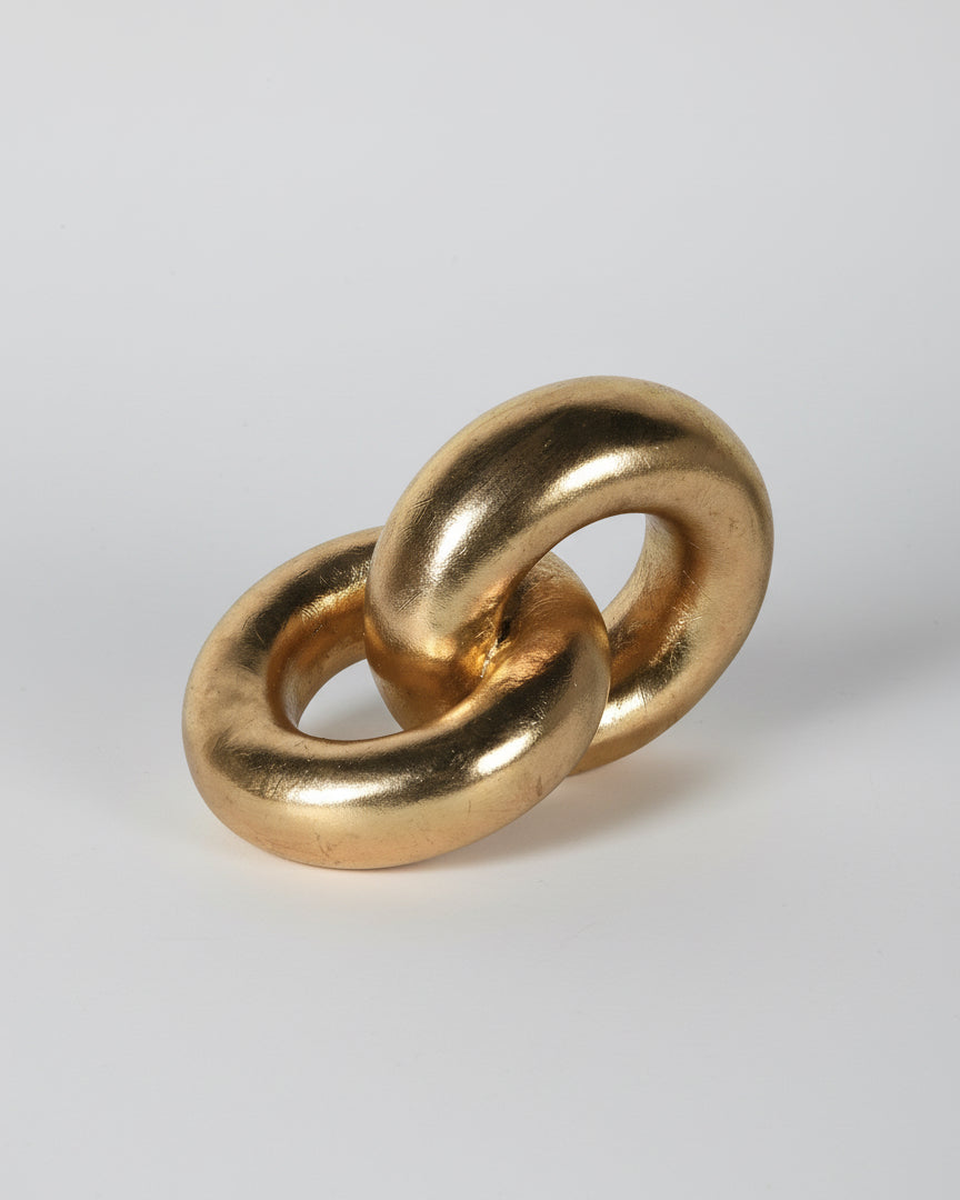 Golden Interlocking Rings Ornament