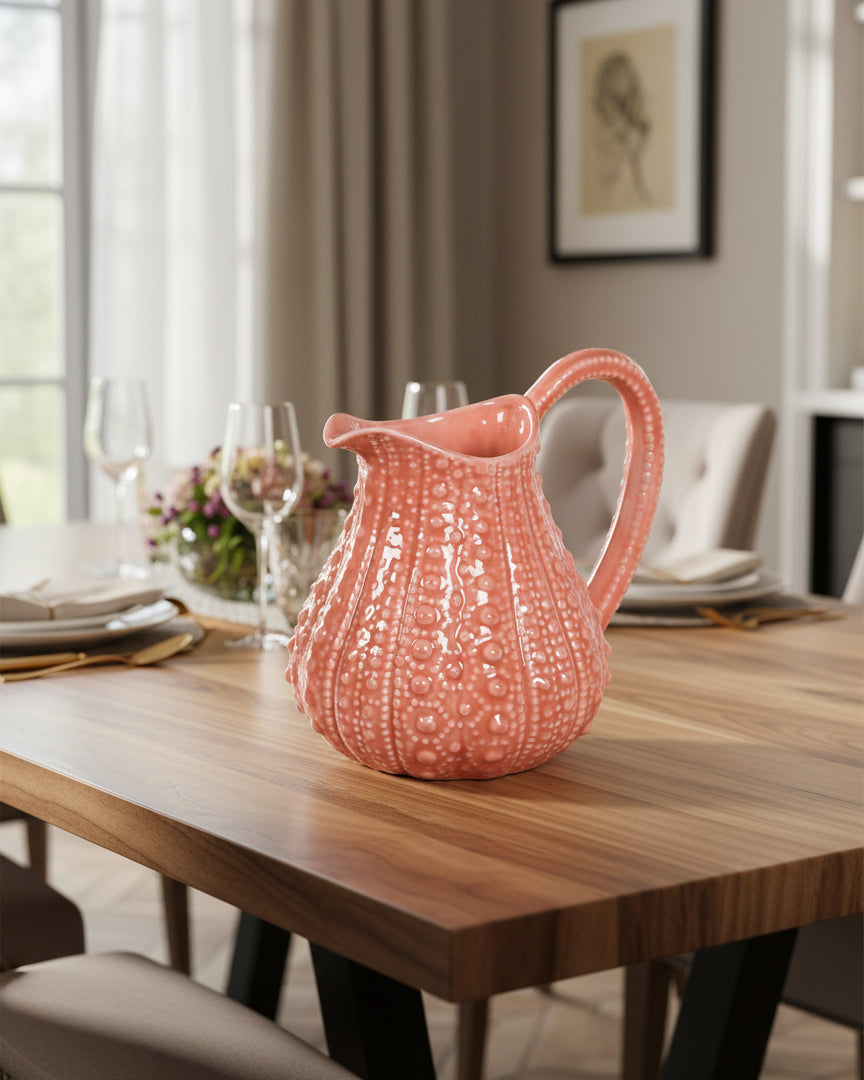 Large Orange Urchin Jug