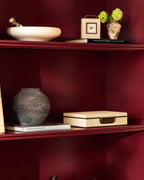 Large Ecru Faux Shagreen Box