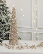 Golden Beaded Cone Tree