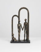 Antique Bronze Family in Arches