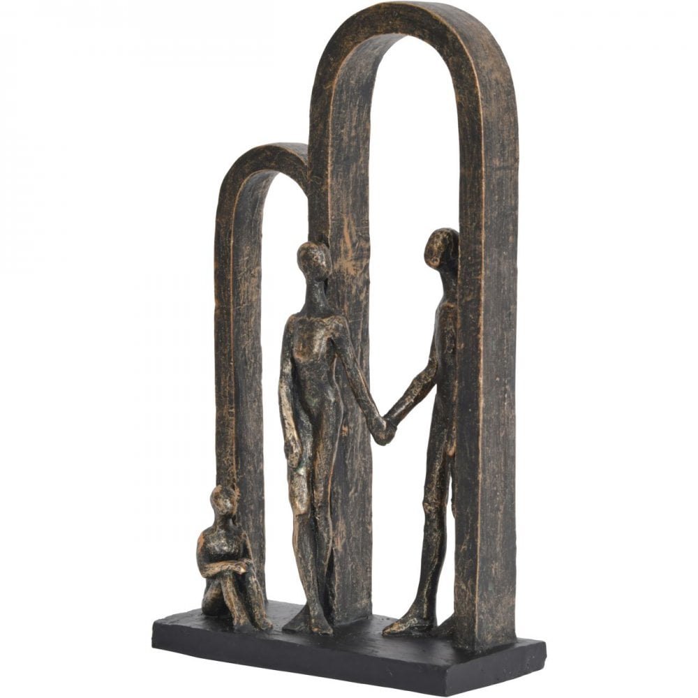 Antique Bronze Family in Arches