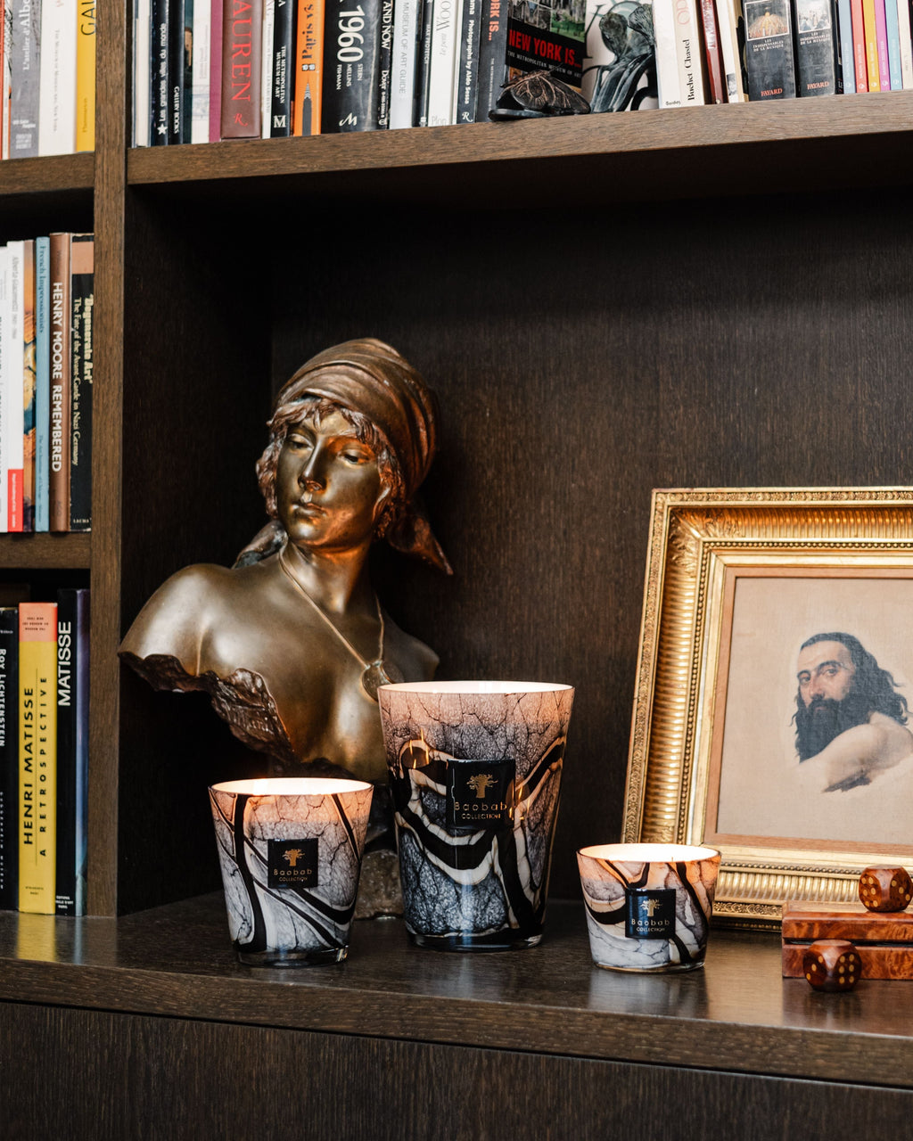 Baobab Stones Marble Candle