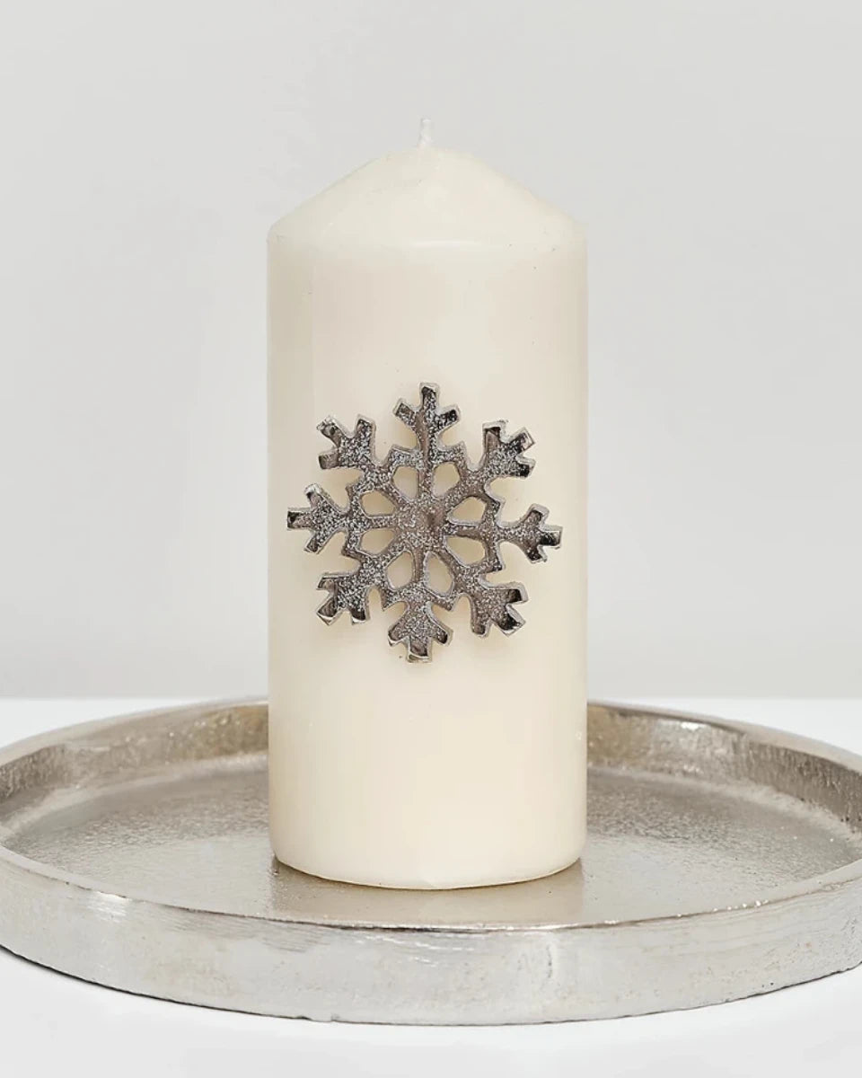 Set Of 3 Snowflake Candle Pins