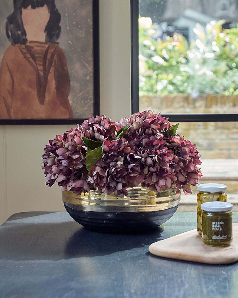Black and Gold Stone Bowl