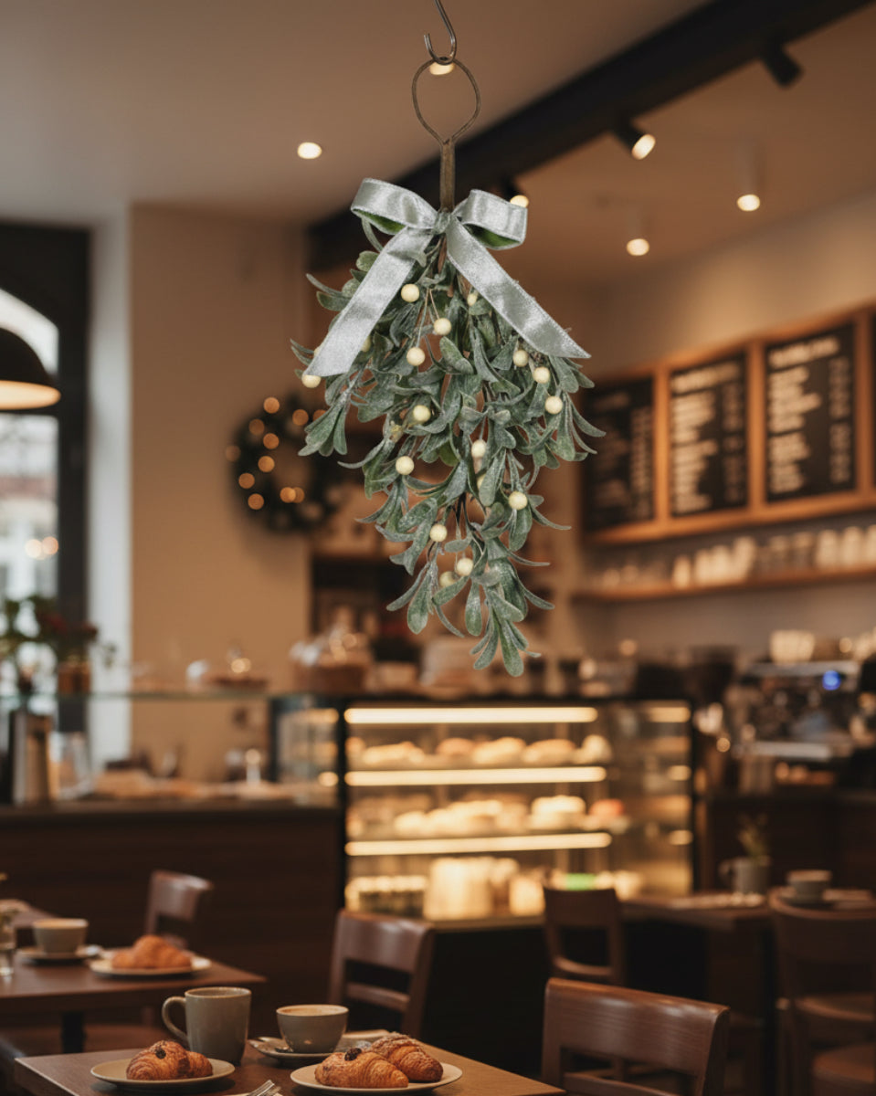 Frosted Mistletoe Teardrop